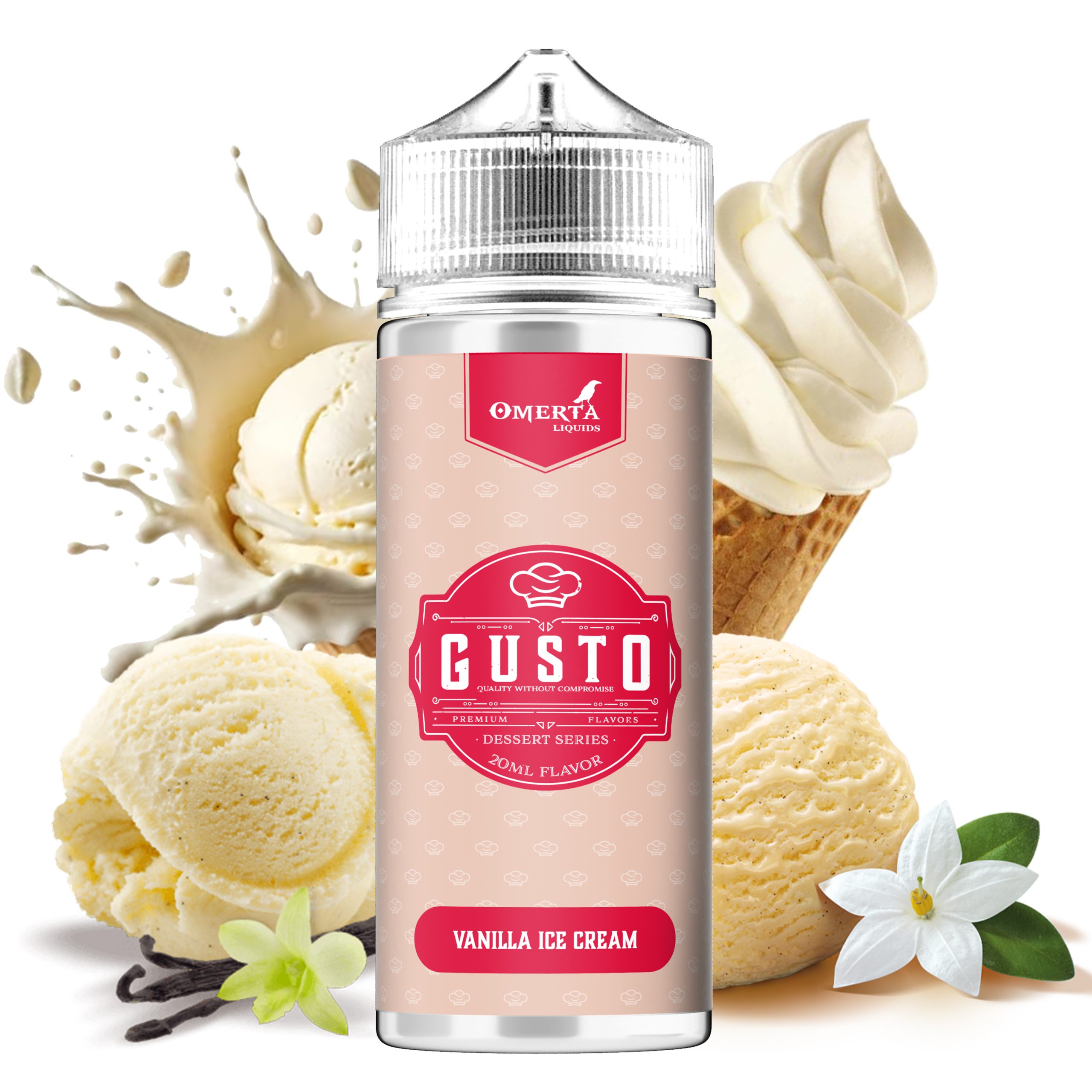 Gusto Vanilla Ice Cream 20ml/120ml