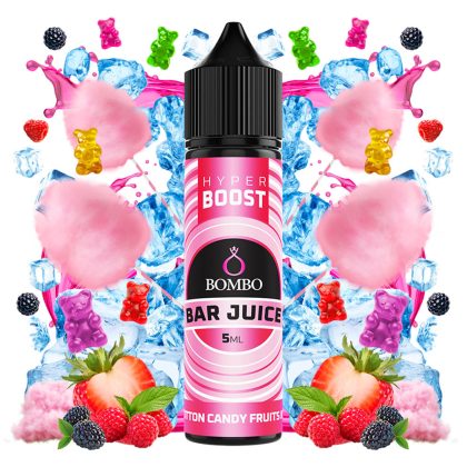 Bombo Bar Juice Hyper Boost Cotton Candy Fruits Ice 5ml/60ml FS