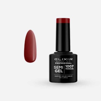 Elixir Ημιμόνιμο Βερνίκι 8ml #1007 (Maroon)