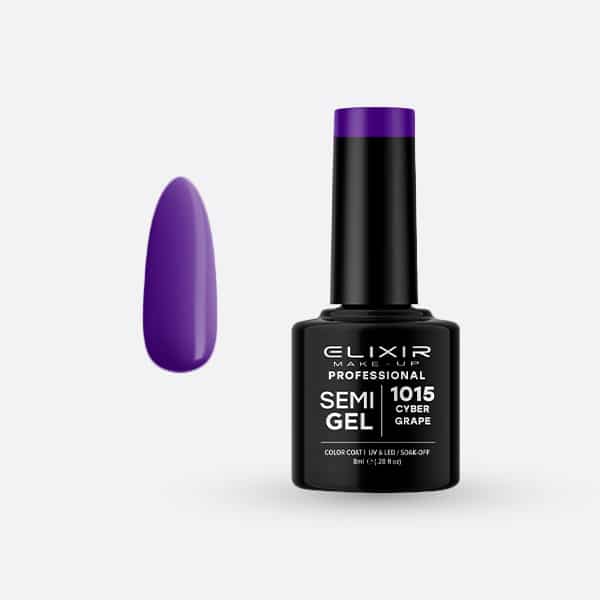 Elixir Ημιμόνιμο Βερνίκι 8ml #1015 (Cyber Grape)