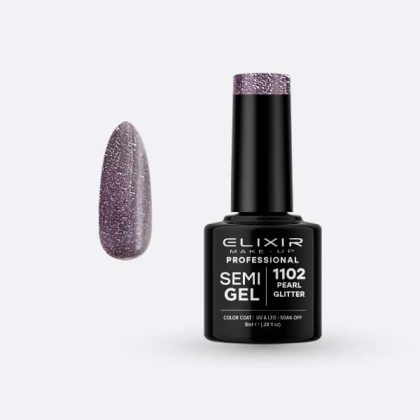 Elixir Ημιμόνιμο Βερνίκι 8ml #1102 (Pearl Glitter)