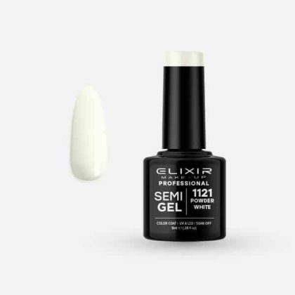 Elixir Ημιμόνιμο Βερνίκι 8ml #1121 (Powder White)