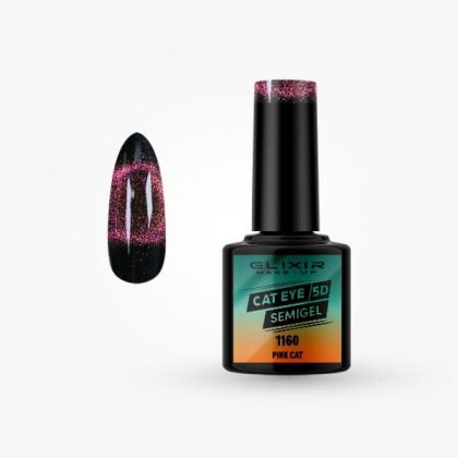 Elixir Ημιμόνιμο Βερνίκι Cat Eye 5D 8ml #1160 (Pink Cat)