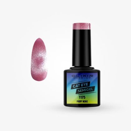 Elixir Ημιμόνιμο Βερνίκι Cat Eye 8ml #1175 (Fiery Rose)
