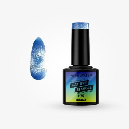 Elixir Ημιμόνιμο Βερνίκι Cat Eye 8ml #1179 (Cerulean)