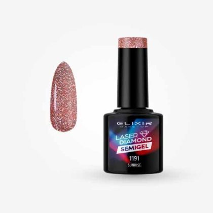Elixir Ημιμόνιμο Βερνίκι Laser Diamond 8ml #1191 (Sunrise)