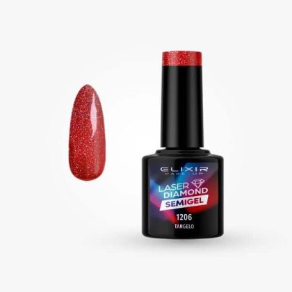 Elixir Ημιμόνιμο Βερνίκι Laser Diamond 8ml #1206 (Tangelo)