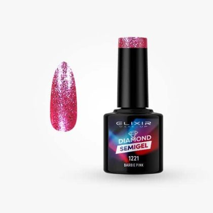 Elixir Ημιμόνιμο Βερνίκι Diamond 8ml #1221 (Barbie Pink)