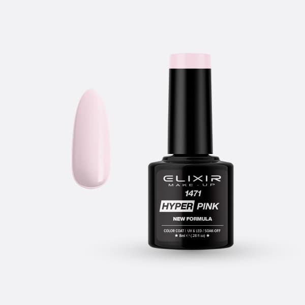 Elixir Ημιμόνιμο Βερνίκι Hyper 8ml #1471 (Hyper Pink)