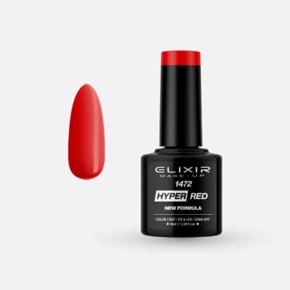 Elixir Ημιμόνιμο Βερνίκι Hyper 8ml #1472 (Hyper Red)