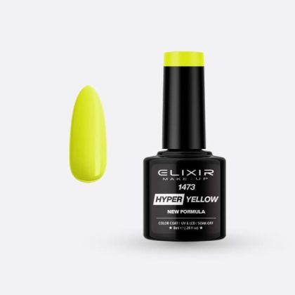 Elixir Ημιμόνιμο Βερνίκι Hyper 8ml #1473 (Hyper Yellow)