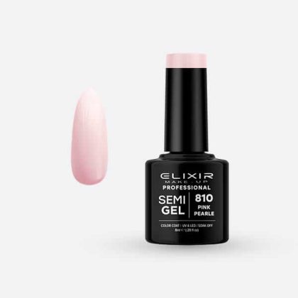 Elixir Ημιμόνιμο Βερνίκι 8ml #810 (Pink Pearle)