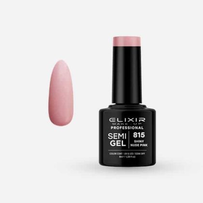 Elixir Ημιμόνιμο Βερνίκι 8ml #815 (Shiny Nude Pink)