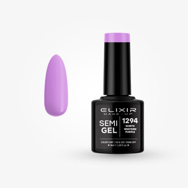 Elixir Ημιμόνιμο Βερνίκι 8ml #1294 (Northwestern purple)