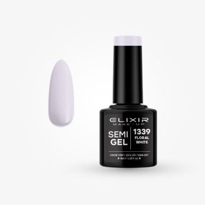 Elixir Ημιμόνιμο Βερνίκι 8ml #1339 (Floral white)
