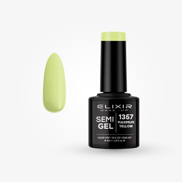 Elixir Ημιμόνιμο Βερνίκι 8ml #1357 (Maximum yellow)