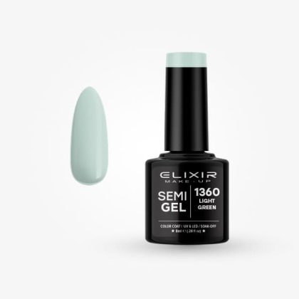 Elixir Ημιμόνιμο Βερνίκι 8ml #1360 (Light green)