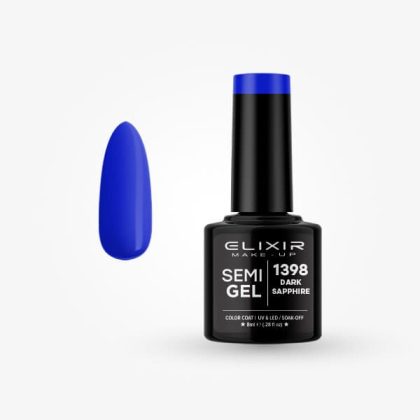 Elixir Ημιμόνιμο Βερνίκι 8ml #1398 (Dark sapphire)