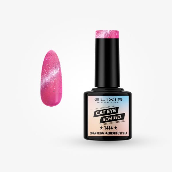 Elixir Ημιμόνιμο Βερνίκι 8ml #1414 (Sparkling fashion fuschia)
