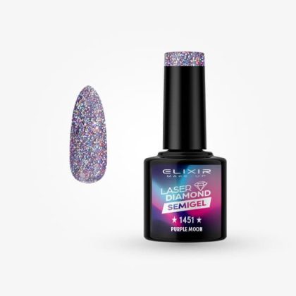 Elixir Ημιμόνιμο Βερνίκι 8ml #1451 (Purple moon)
