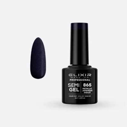 Elixir Ημιμόνιμο Βερνίκι 8ml #865 (Metallic Japanese Violet)