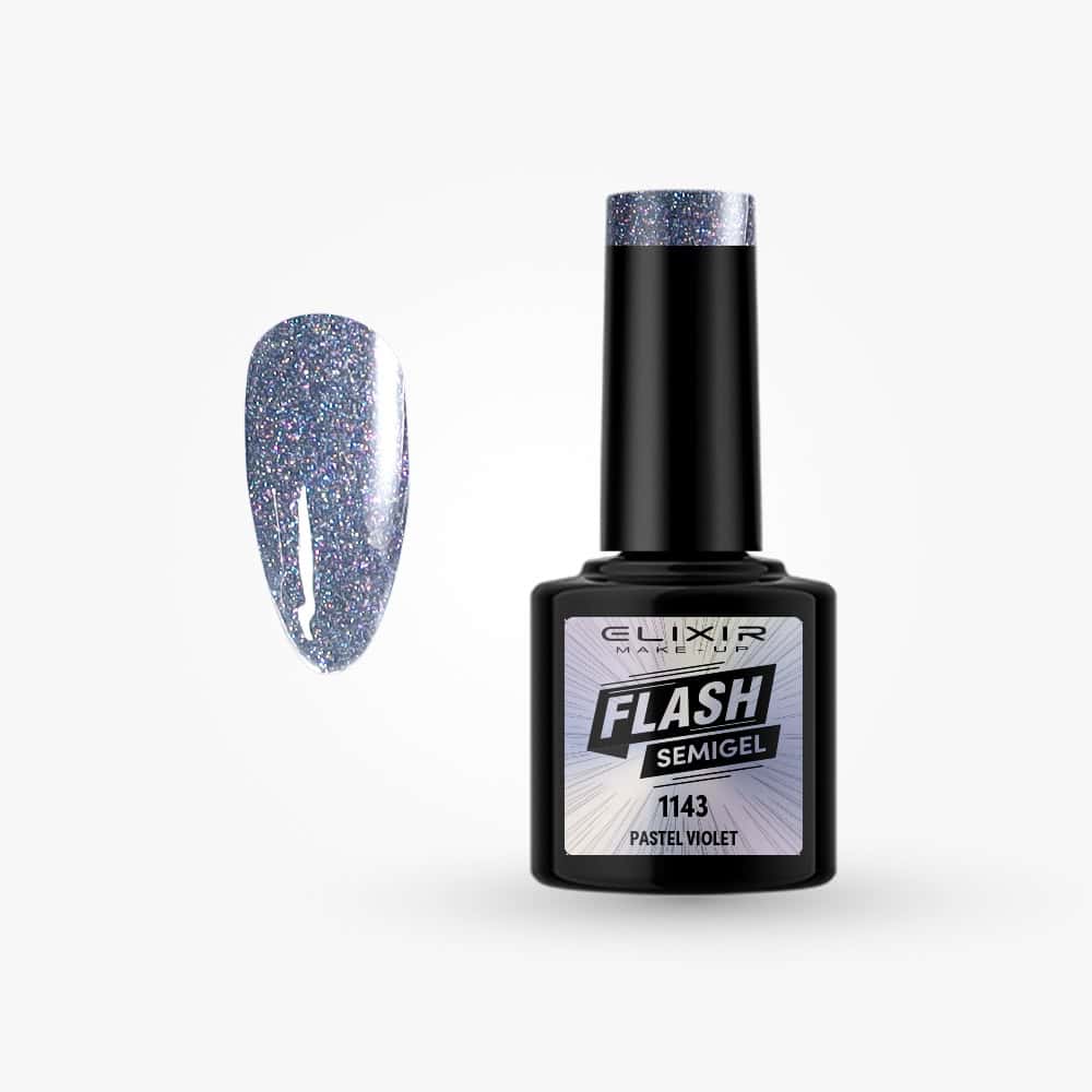 Elixir Ημιμόνιμο Βερνίκι Flash 8ml #1143 (Pastel Violet)