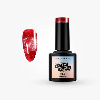 Elixir Ημιμόνιμο Βερνίκι CatEye 8ml #1169 (Raspberry)
