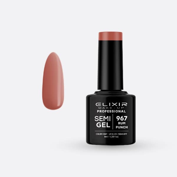 Elixir Ημιμόνιμο Βερνίκι 8ml #967 (Rum Punch)