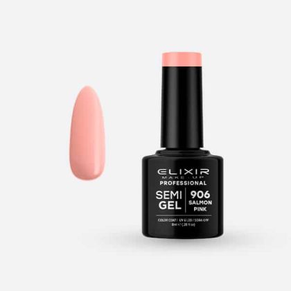 Elixir Ημιμόνιμο Βερνίκι 8ml #906 (Salmon Pink)