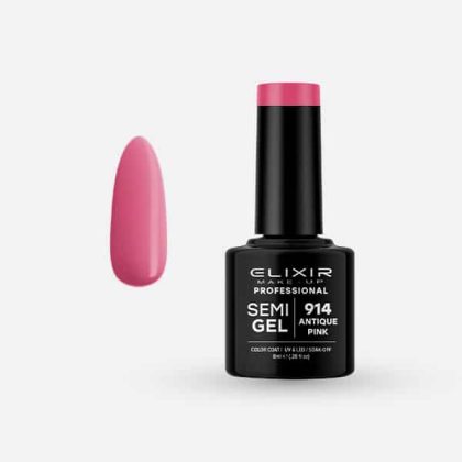 Elixir Ημιμόνιμο Βερνίκι 8ml #914 (Antique Pink)
