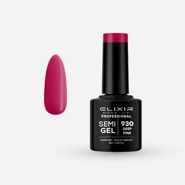 Elixir Ημιμόνιμο Βερνίκι 8ml #930 (Deep Pink)