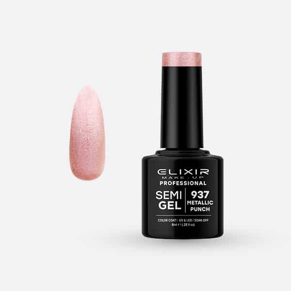 Elixir Ημιμόνιμο Βερνίκι 8ml #937 (Metallic Punch)
