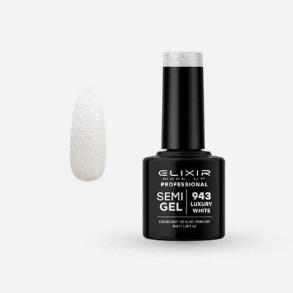 Elixir Ημιμόνιμο Βερνίκι 8ml #943 (Luxury White)