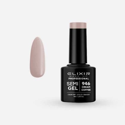 Elixir Ημιμόνιμο Βερνίκι 8ml #946 (Cream Coffee)