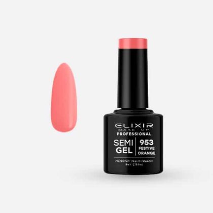 Elixir Ημιμόνιμο Βερνίκι 8ml #953 (Festive Orange)