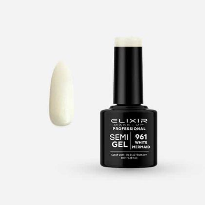 Elixir Ημιμόνιμο Βερνίκι 8ml #961 (White Mermaid)