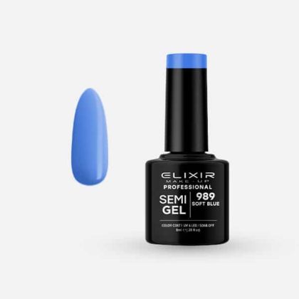 Elixir Ημιμόνιμο Βερνίκι 8ml #989 (Soft Blue)