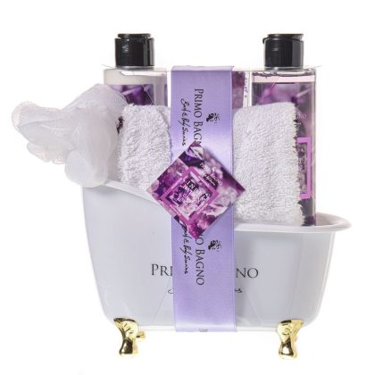 Gold Bathtub Inspiration Body Lotion 150ml & Shower Gel 150ml & Bath Crystal 100g & Towel & Sponge