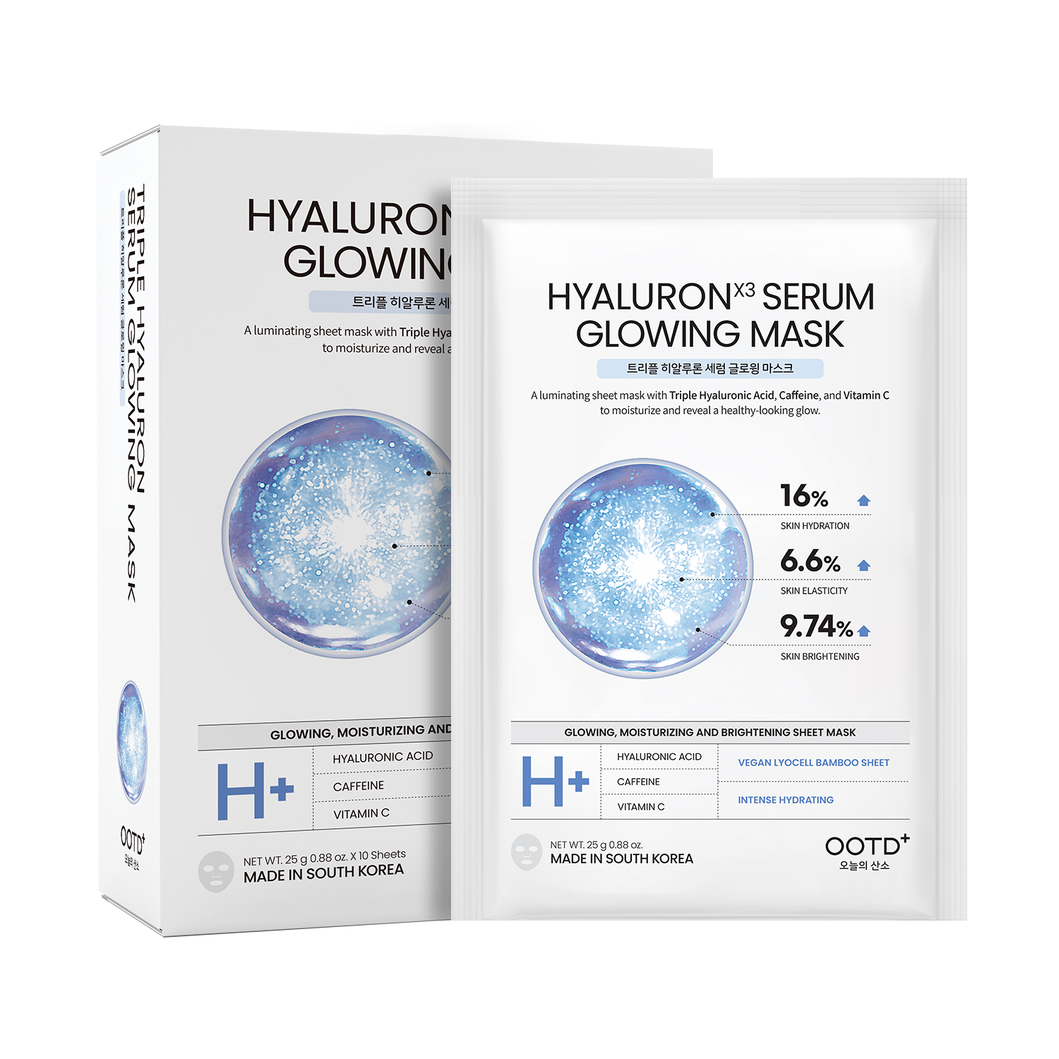 OOTD Triple Hyaluronic Acid Serum Glowing Mask