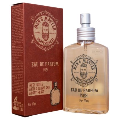 MEN'S MASTER Eau De Parfum WISH 120ml – Ανδρικό Άρωμα με Φρέσκες, Ξυλώδεις & Ζεστές Νότες