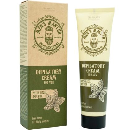 MEN'S MASTER Depilatory Cream for Men Witch Hazel and Sage 150ml – Αποτριχωτική Κρέμα Ανδρών με Αμαμελίδα & Φασκόμηλο