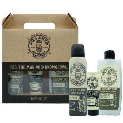 MEN'S MASTER Every Day Set (Seaweed & Mint) Gift Set – Καθημερινή Ανδρική Περιποίηση για Μαλλιά, Πρόσωπο & Σώμα