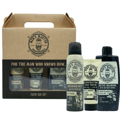 MEN'S MASTER Every Day Set (Detox) Gift Set – Καθημερινή Ανδρική Περιποίηση για Μαλλιά, Πρόσωπο & Σώμα