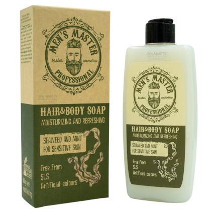 MEN'S MASTER Hair & Body Soap Seaweed and Mint 260ml – Σαπούνι 2 σε 1 για Μαλλιά & Σώμα