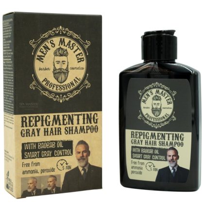 MEN'S MASTER Repigmenting Shampoo 120ml – Smart Gray Control για Γκρίζα Μαλλιά