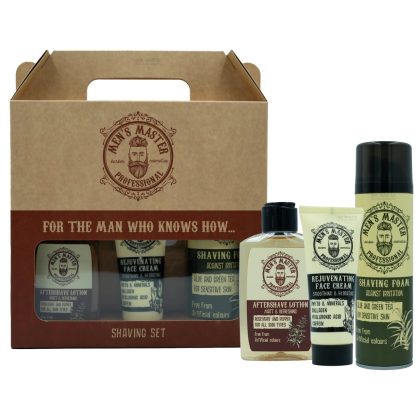 MEN'S MASTER Shaving Set (Lotion) Gift Set – Σετ Δώρου Ξυρίσματος & Περιποίησης Προσώπου 3 Προϊόντων