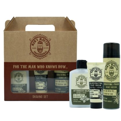 MEN'S MASTER Shaving Set (Balm) Gift Set – Σετ Ξυρίσματος & Περιποίησης Προσώπου 3 Προϊόντων