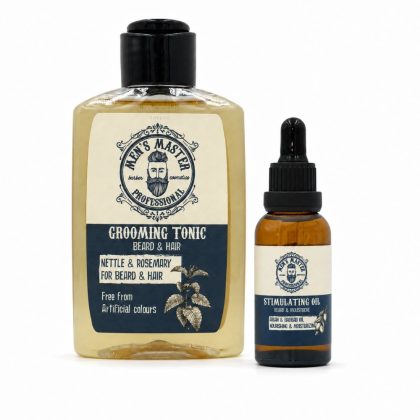MEN'S MASTER Beard Care & Growth Duo Περιποίηση, Τόνωση και Ενδυνάμωσης για Γένια και Μουστάκι