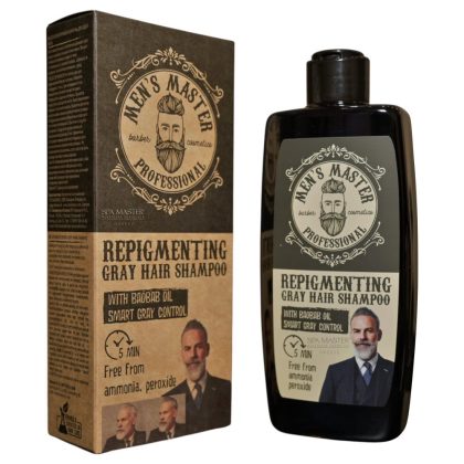 MEN'S MASTER Repigmenting Smart Gray Control 260ml – Σαμπουάν Επαναφοράς Φυσικού Χρώματος για Γκρίζα Μαλλιά & Γένια