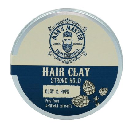 MEN'S MASTER Strong Hold Hair Clay and Hops 100ml – Ανδρικός Πηλός Μαλλιών